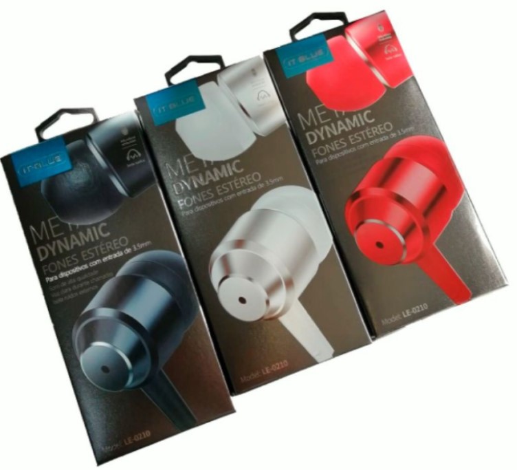  - Fones - FONE DE OUVIDO ESTERO - unidade    Cod. LE-0210 FONE DE OUVIDO COM FIO 